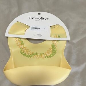 Yellow Silicone Bib